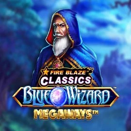 Play Fire Blaze Blue Wizard Megaways slot by Rarestone Gaming on gransinocasinos.es