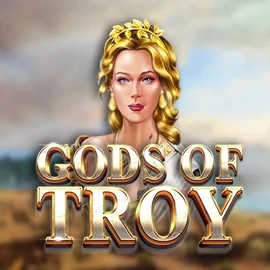 Gods of Troy slot logo by Red Tiger Gaming at Gransino Casino